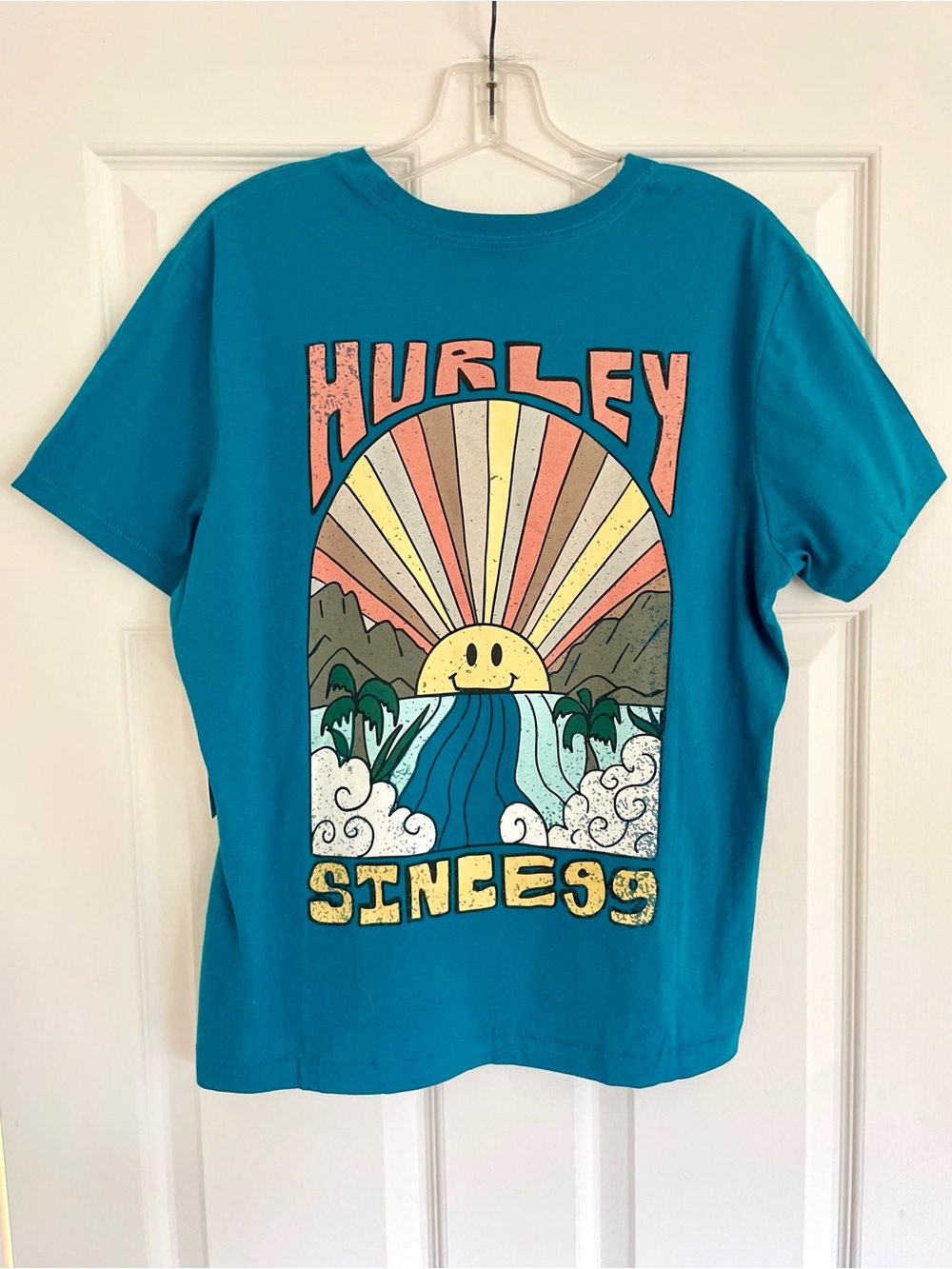 Hurley Teal Ocean Depths Graphic Tee